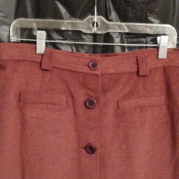 Johanne Claire  Creations  Reddish Brown Lined Button Down Front  Maxi S… - Picture 3 of 7